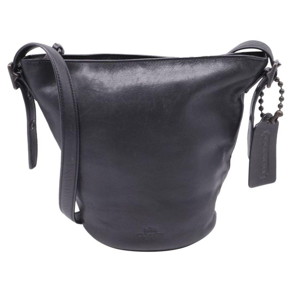 Coach Bleecker Sport Mini Duffle Bag in Black Leather